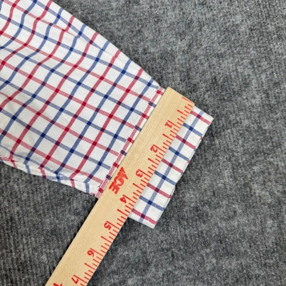 Polo Ralph Lauren Mens 2XLT Tall Red Navy Tattersall Check Cotton Button Down